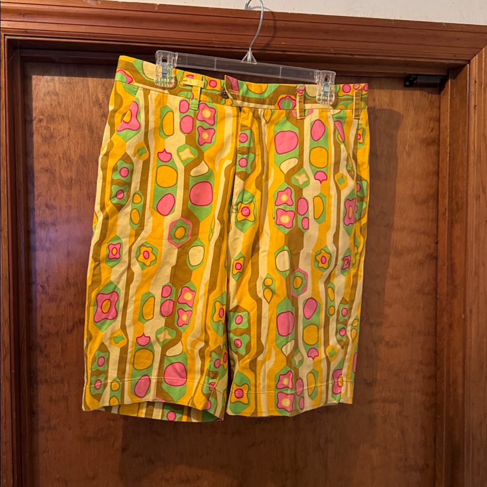 Loudmouth Laugh-In joke wall golf shorts size 34